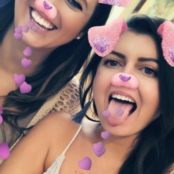 FLASH SALE! Rose Gold/Dusty Blue Tassel earrings - Picture 5 of 6